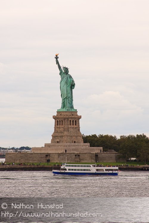 The Statue of Liberty from the Staten Island Ferry
